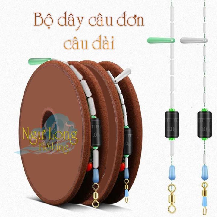 Bộ dây trục câu đơn câu đài buộc sẵn cước câu cá tàng hình 3m6 - 7m2 tiện lợi khi đi câu cá, thẻo câu đa năng PK-7