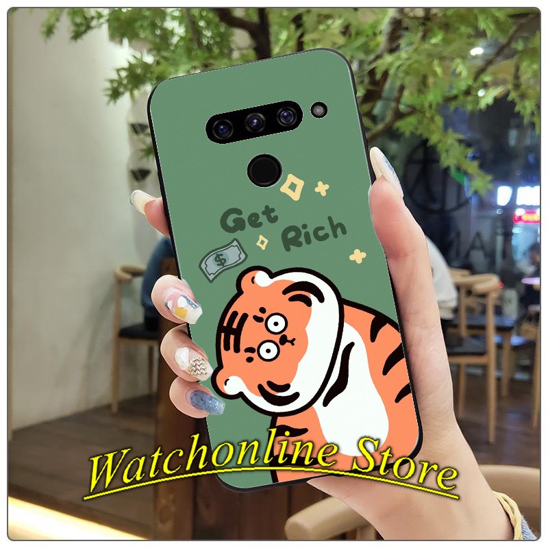Ốp lưng dẻo LG G6 G7 G8 V30 V40 V50 V60 Q51 G8x V50s Velvet V20 G5 in hình Tiger