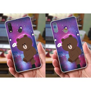Ốp lưng Huawei Nova 3i (dẻo viền trắng trong) - Hình Gấu Thỏ
