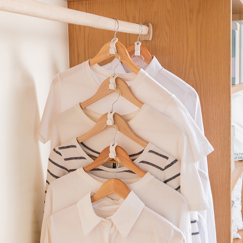 Set 10 Móc Nối Bằng Nhựa Dày Dặn Có Thể Xếp Chồng Tiện Dụng