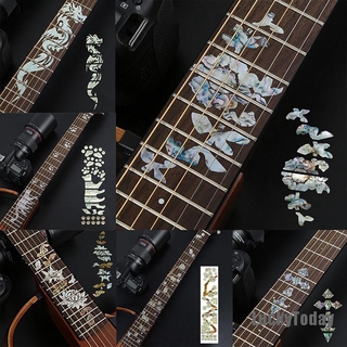 [LuckyToday] Fretboard Fingerboard Applique Carved Marker Inlay Decal Stickers For Guitar