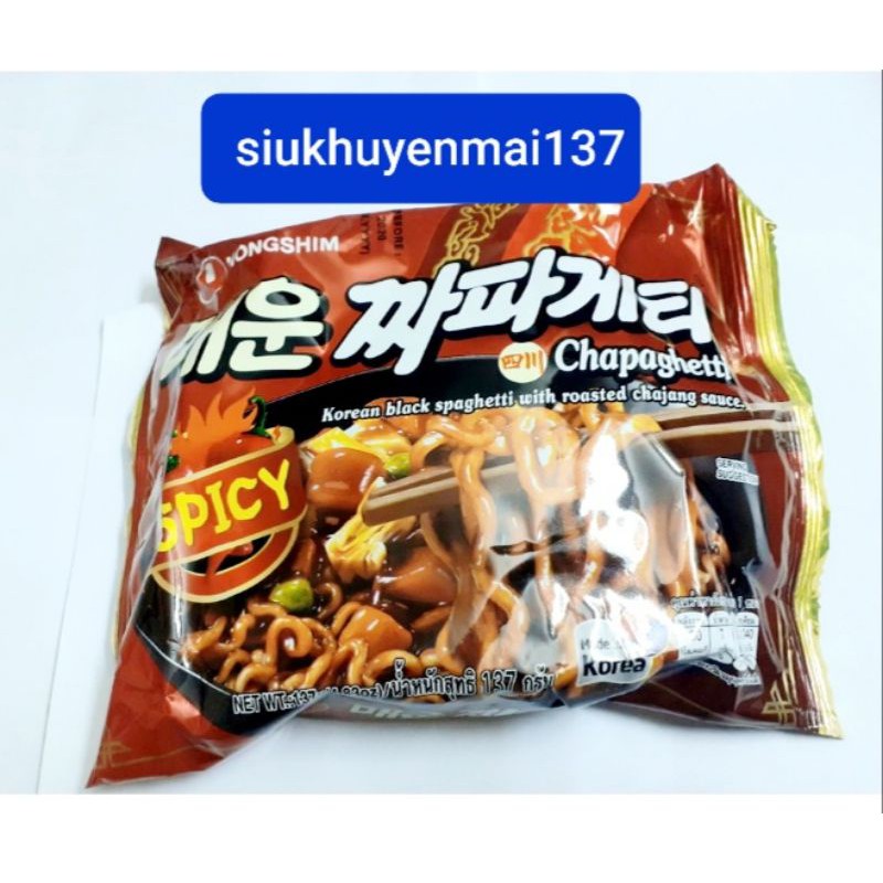 mì tương đen cay chapagetti Nongshim