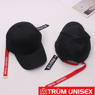 Nón Đuôi dài – Mũ Hàn Quốc dây dài Unisex FOREVER YOUNG[ảnh thật]