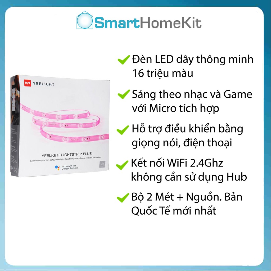 Đèn LED dây thông minh Yeelight 1S  2M Ver.2020/ Yeelight Lightstrip Pro Starter 2M Ver.2022