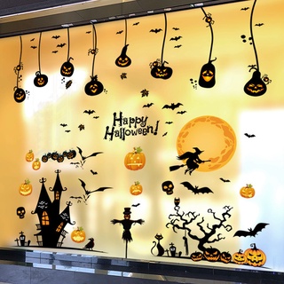 Decal trang trí halloween người rơm