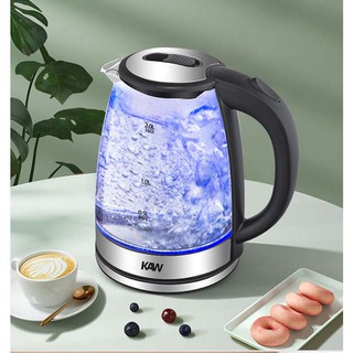 Ấm đun nước siêu tốc ,ấm siêu tốc tiết kiệm điên an toàn cao cấp ,bình đun siêu tốc thủy tinh 2L- 1800W