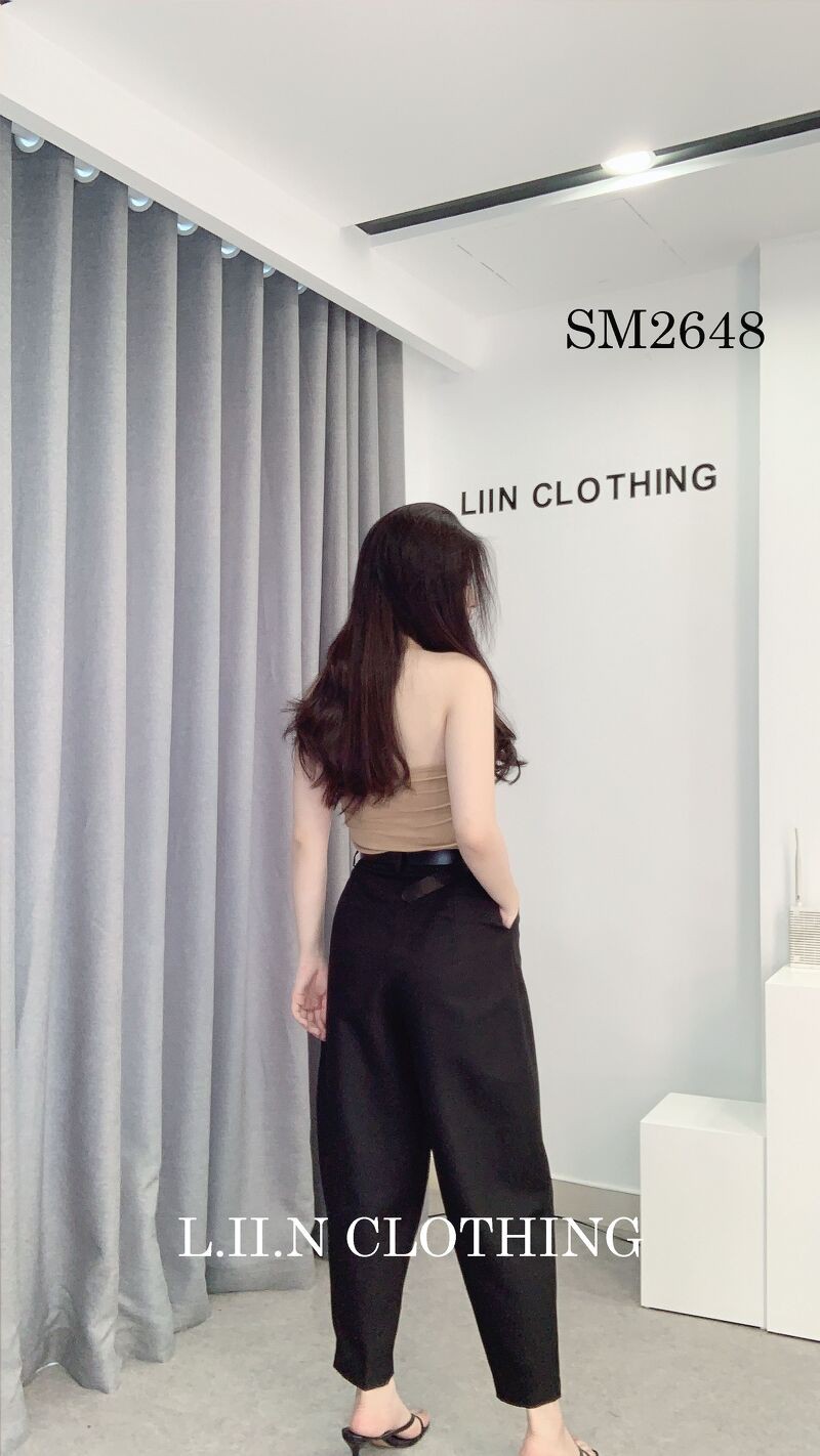 Áo Thun nữ chất đẹp, màu Nâu Cổ Yếm ôm body tôn dáng Liin Clothing SM2648