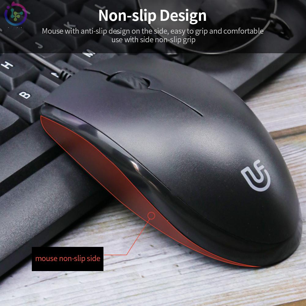 Combo Bàn Phím + Chuột U-766 106 Có Dây 1200dpi Đen | BigBuy360 - bigbuy360.vn