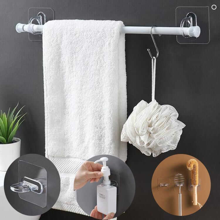 Móc tròn treo chai nước gắn tường trong suốt an toàn tiện dụng