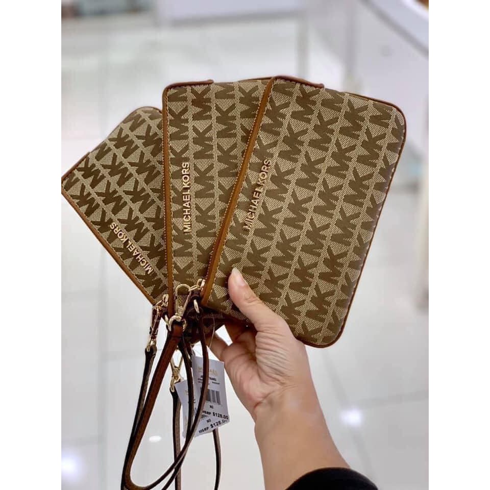 VÍ NỮ MICHAEL KORS SIZE LOGO NÂU SIZE 18CM