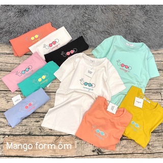 Áo Thun Nữ Phom Ôm Chất Thun Mango Hàng Quảng Châu Cao cấp Free Size 40-54Kg
