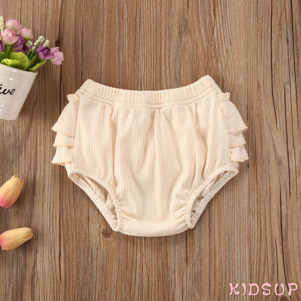 Quần Short Cotton Hình Tam Giác Có Thể Gấp Lại Dành Cho Bé Trai Bé Gái Sơ Sinh