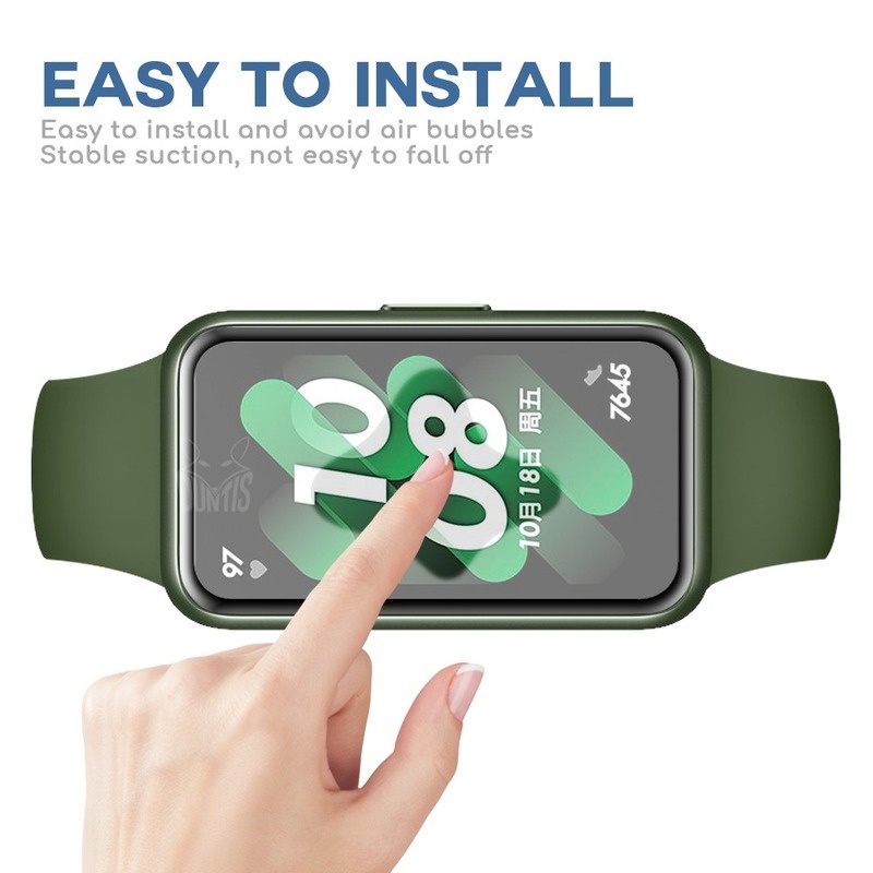 Miếng Dán Bảo Vệ Màn Hình Viền Cong 3D Siêu Mỏng Chống Rơi Cho Huawei Band 7