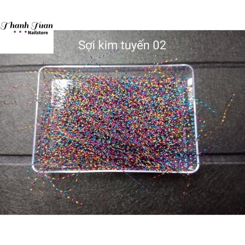 Chùm sợi galaxy óng ánh trang trí móng  - Phụ kiện đồ nail