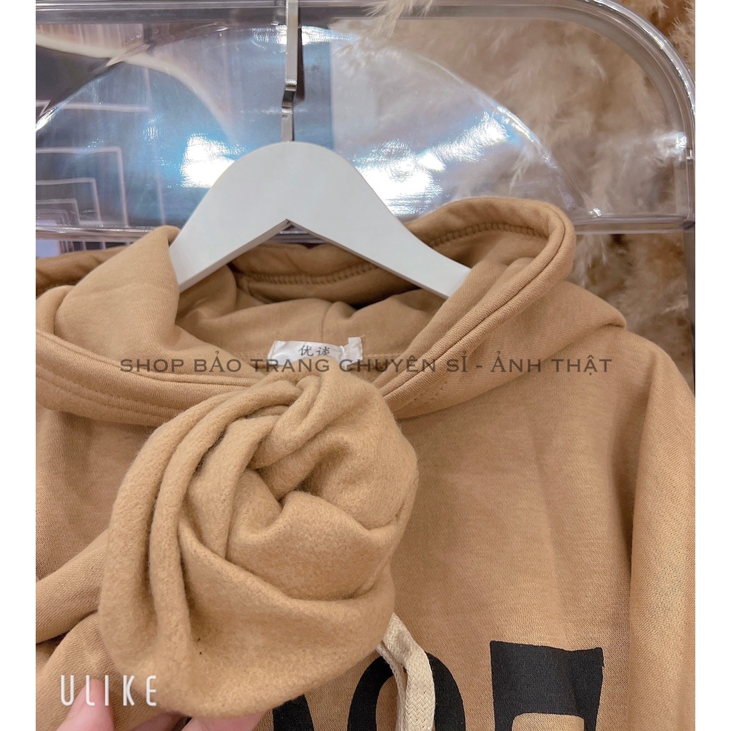 Áo Nỉ Hoodie 1987 Nâu Tây Form Rộng Unisex Kiểu Dáng Hàn Quốc Ulzzang