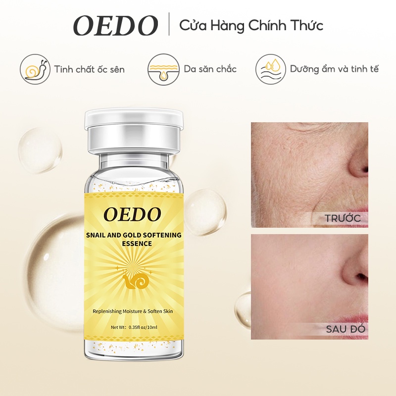 OEDO Tinh Chất Ốc Sên Giúp Da Căng Bóng Dưỡng Trắng Phục Hồi Da Chuyên Dưỡng Ẩm Sâu Ngăn Ngừa Lão Hóa Da giúp làn da tươi trẻ căng mịn làm mờ nếp nhăn dưỡng trắng da 12ml