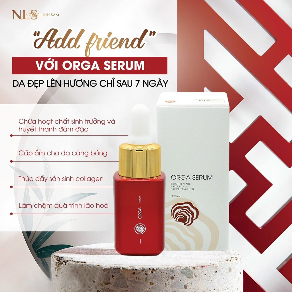 Serum Dưỡng Trắng Da Ngọc Linh Sâm Mẫu Mới 15ml