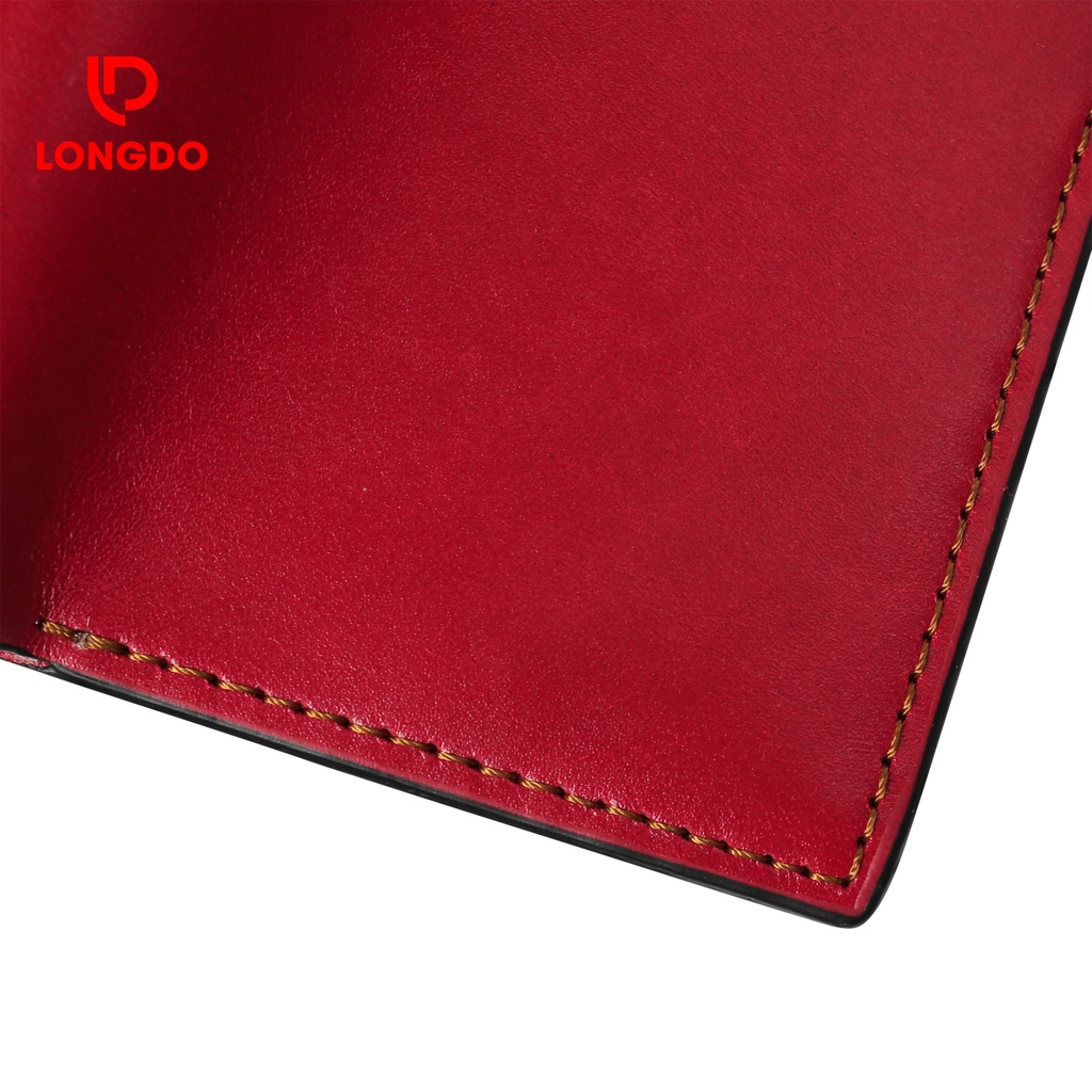 Ví da nam đứng cao cấp - Cam kết 100% da bò thật - Bảo hành 5 năm - Thương hiệu uy tín Longdo Leather - BD01