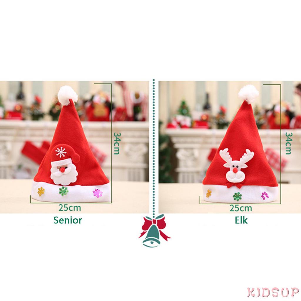 Mũ ông già noel/người tuyết/tuần lộc xinh xắn cho bé