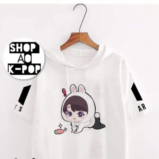 Áo Hoodie BTS in JungKook Tay Lỡ Cao Cấp 3