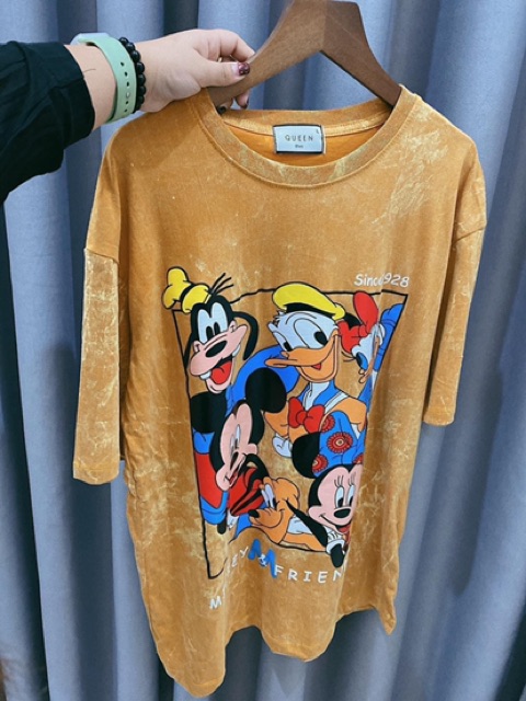 Áo phông Mickey loang màu cao cấp Thái Lan