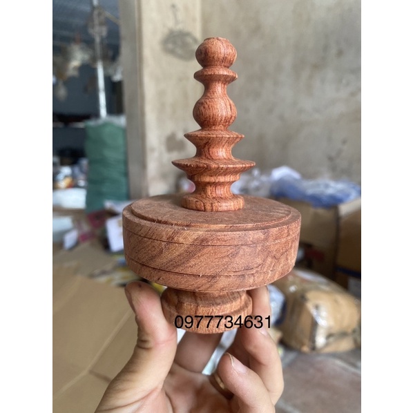 Nậm lồng chim chào mào chất liệu gỗ hương cao cấp