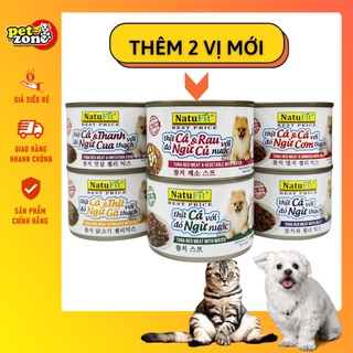 Pate cho chó mèo natufit lon 160g