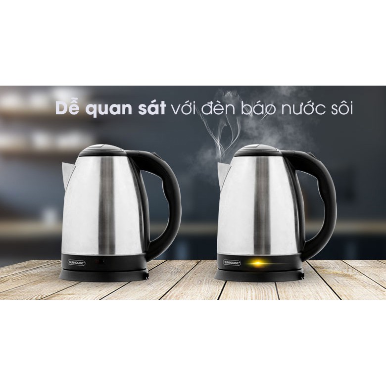 Ấm siêu tốc 1,8 lít Sunhouse SHD1182