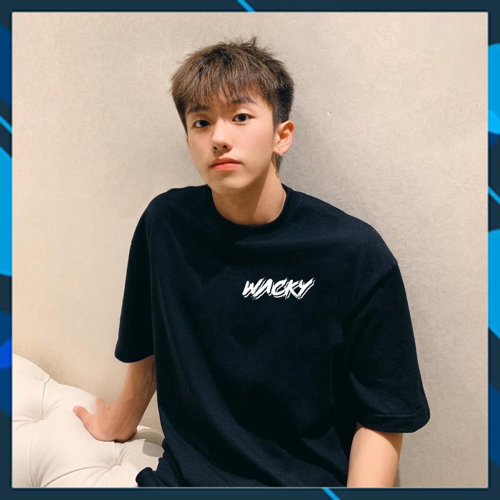 Áo Thun Tay Lỡ Cổ Tròn Unisex Nam Nữ Form Rộng, Áo Phông Phong Cách WACKY Basic Tee