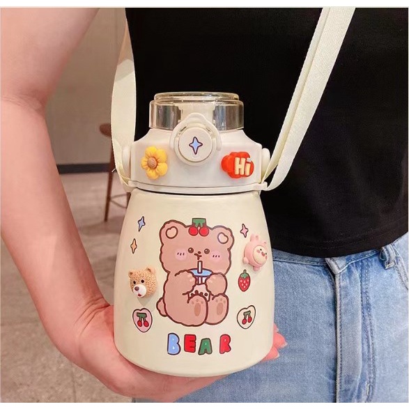 Stiker 3d cute đáng yêu dán bình nước vovoco