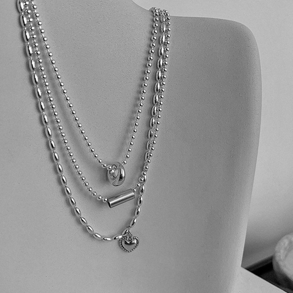 Vòng cổ Hợp Kim Mặt Hình Trái Tim Xinh Xắn Cho Nữ