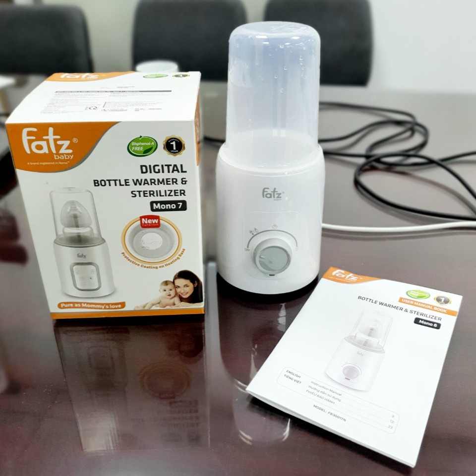 Máy hâm sữa fatz tiệt trùng cầm tay Fatzbaby Mono 6 FB3001TN