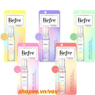 Xịt Khử Mùi Refre 30Ml Dưỡng Sáng Da Với Nhiều Hương Thơm Giúp Bạn Dễ Lựa Chọn Hơn, Vov Cung Cấp & Bảo Trợ.