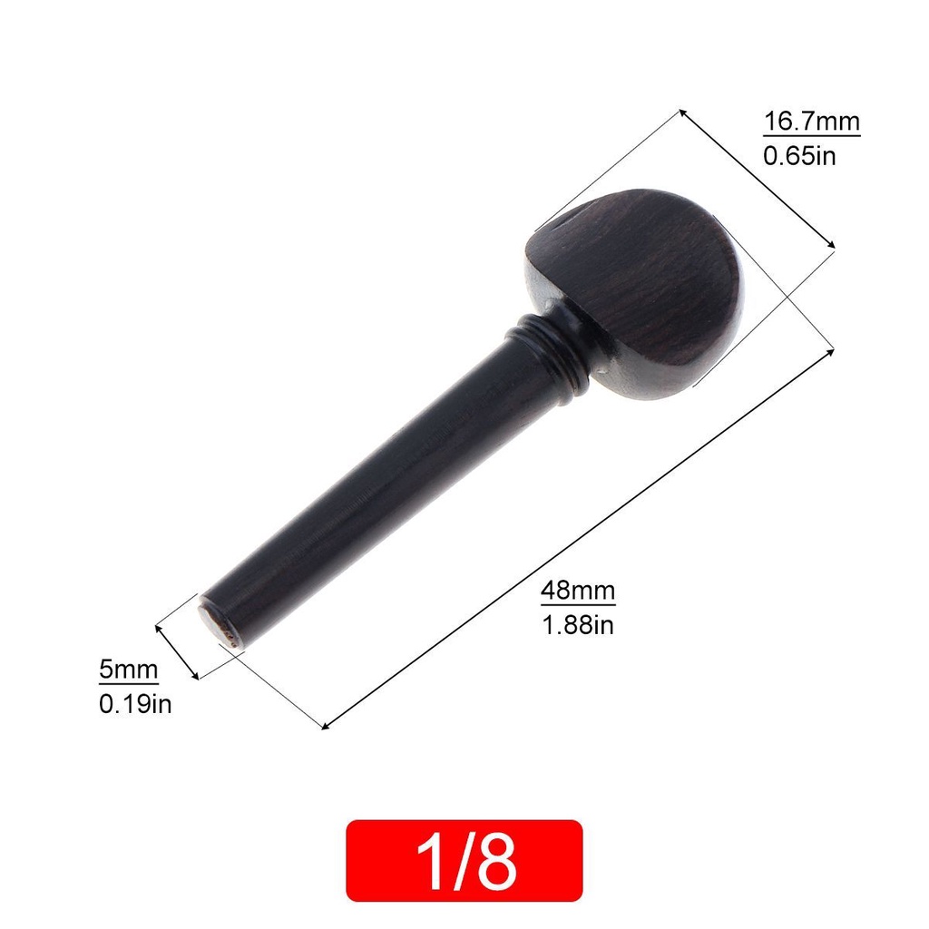 Chốt Lên Dây Đàn Violin Chất Liệu Gỗ Mun Cao Cấp