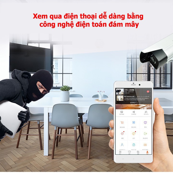 Bộ Đầu Ghi + Mắt Camera IP POE, Hỗ Trợ Thu Âm, Chuẩn Nén H265 , Hồng Ngoại Soi Đêm Siêu Nét  ,Camera Chống Trộm