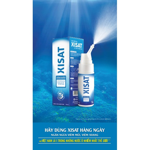 { CHÍNH HÃNG } Nước Biển Sâu Xịt Mũi Xisat (Chai 75ml) | BigBuy360 - bigbuy360.vn