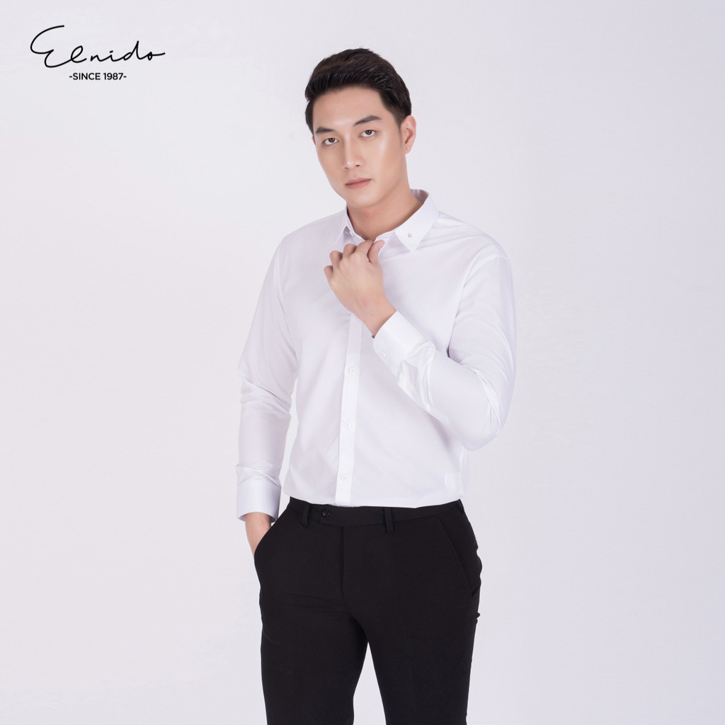 Áo sơ mi nam công sở phong cách Hàn Quốc ELNIDO