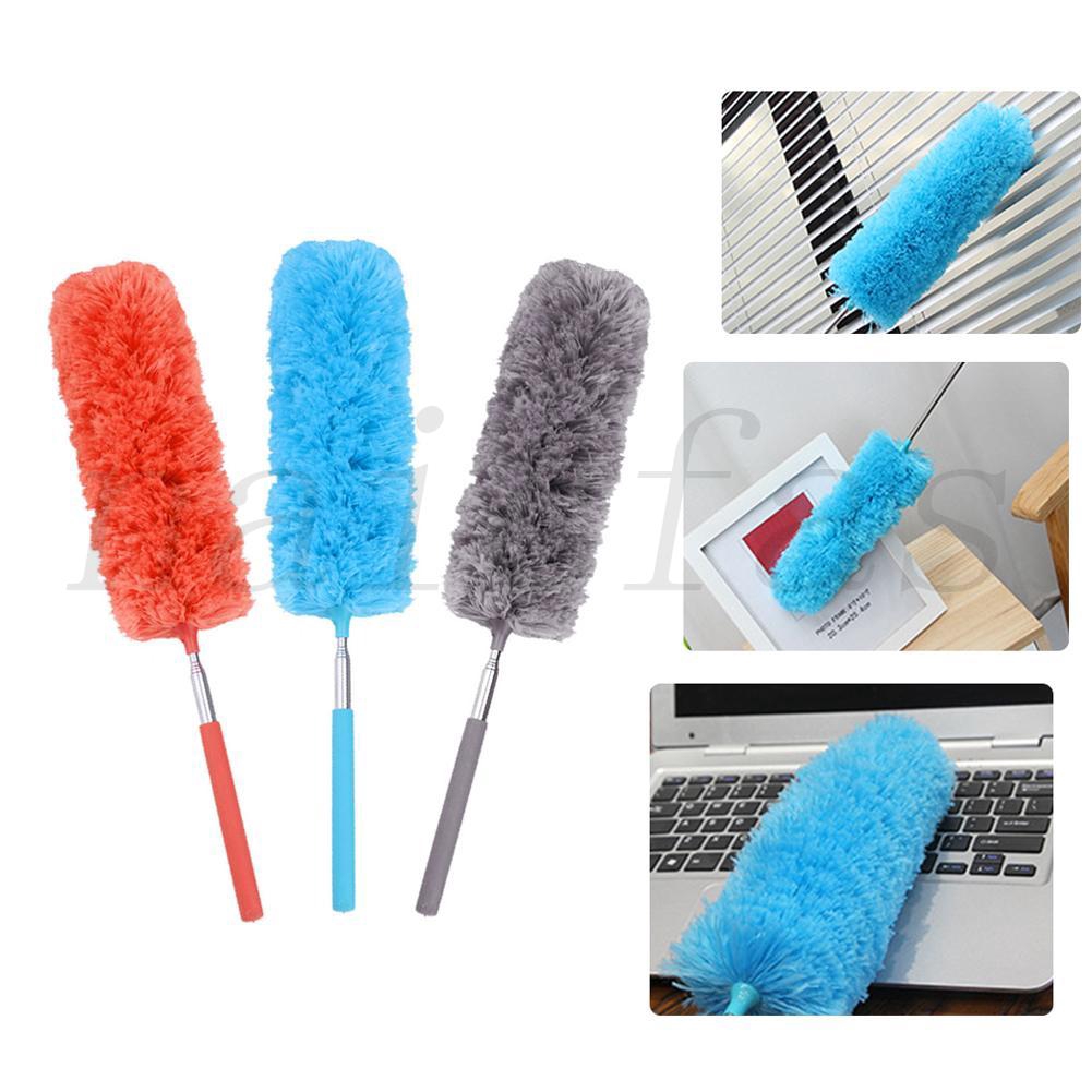 Chổi lông gà quét bụi bằng microfiber có cán điều chỉnh nối dài tiện lợi