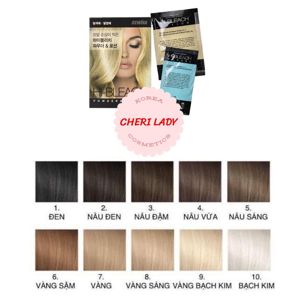 [MẪU MỚI] Thuốc Tẩy Tóc Có Dưỡng Chất Mượt Tóc Hi-Bleach Sewha (B-Happy Sewha) | BigBuy360 - bigbuy360.vn