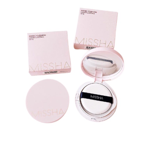 PHẤN NƯỚC KIỀM DẦU Missha Magic Cushion Cover lasting SPF 50+ PA+++ BẢN HỒNG