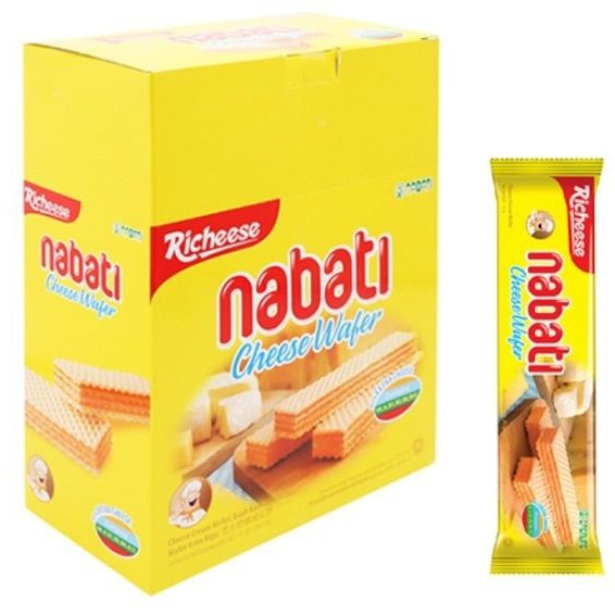 [HỘP LỚN 20 THANH ĐÔI] Bánh xốp nhân phô mai + socola Nabati 320g