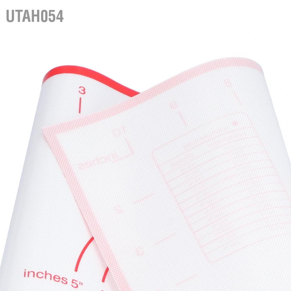 Hàng Sẵn Thảm nhào bột silicon, tấm lót cán bột cho làm bánh mì, bao tấm bột nở chịu nhiệt silicone không trơn trượt cho nhà bếp 29x26cm【Utah054】