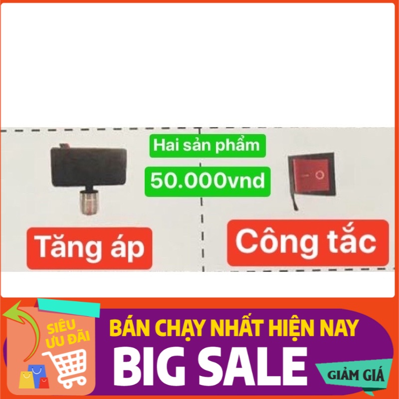 Freeship Chiết áp (Tăng áp) bình phun điện tặng kèm công tắc Giá sỉ