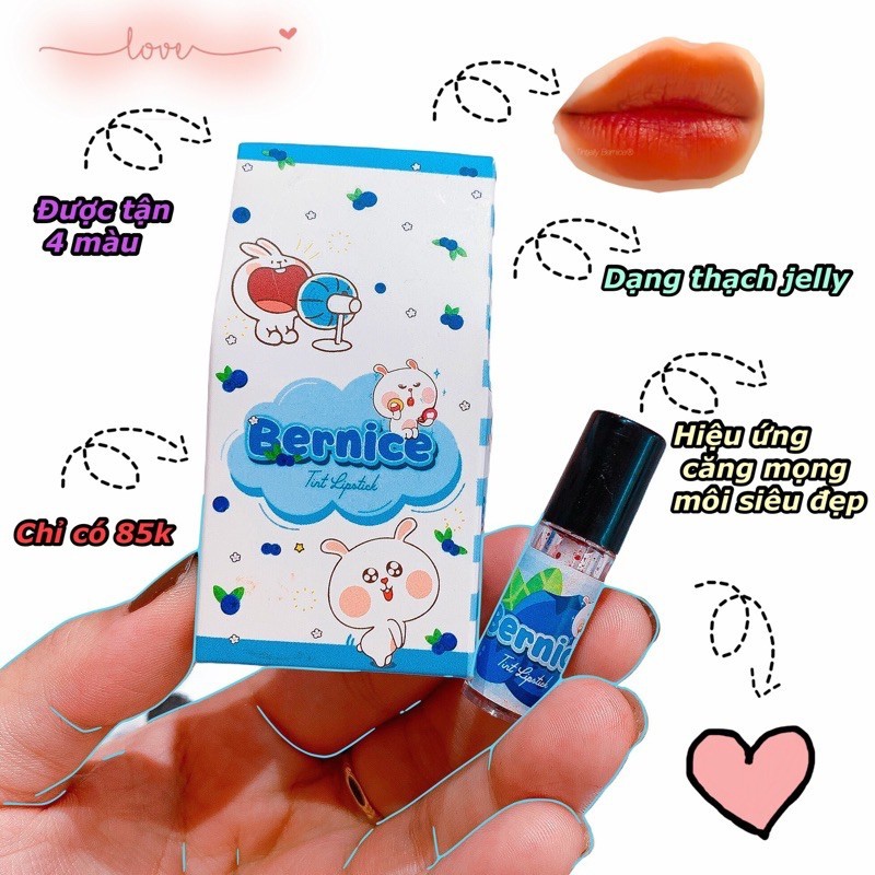 [BERNCIE] SET SON TINT BERNICE - SON TIN BERNICE 4 MÀU MẪU 2021 | BigBuy360 - bigbuy360.vn