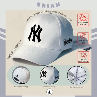 Mũ lưỡi trai NY, nón NY trắng logo thêu yankee đen cao cấp,hàng thiết kế xuất khẩu,dành cho mọi lứa tuổi cả nam và nữ.