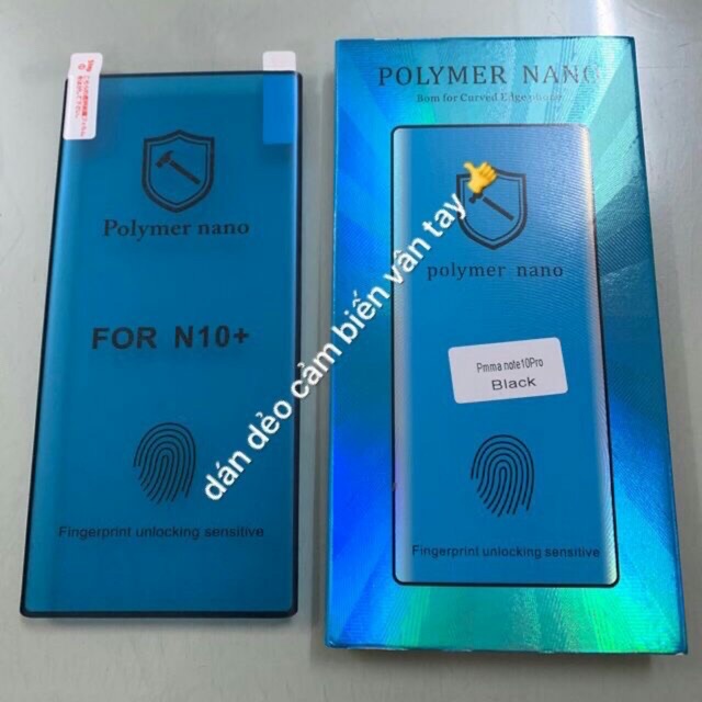 Dán dẻo Polymer Nano cho Galaxy Note 8/ Note 9 Full màn hình siêu cảm ứng