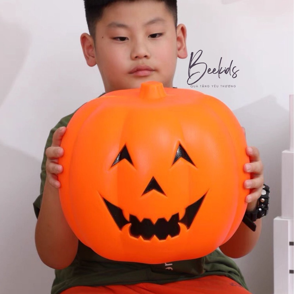 Đèn Halloween - Lồng đèn bí ngô Halloween - Có đèn, nhạc - Đèn lồng bí ngô Halloween  BEEKIDS