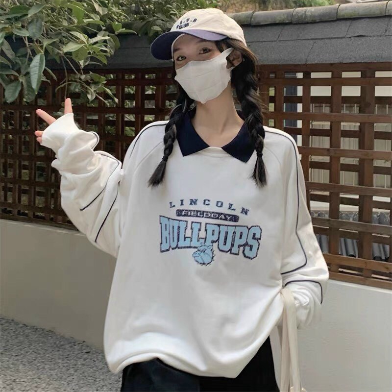 Áo Sweater Nỉ BULLPUPS Áo PoLo Nỉ Ngoại Nam Nữ Cổ Bo Dệt Form Rộng Unisex Hot Trend | BigBuy360 - bigbuy360.vn