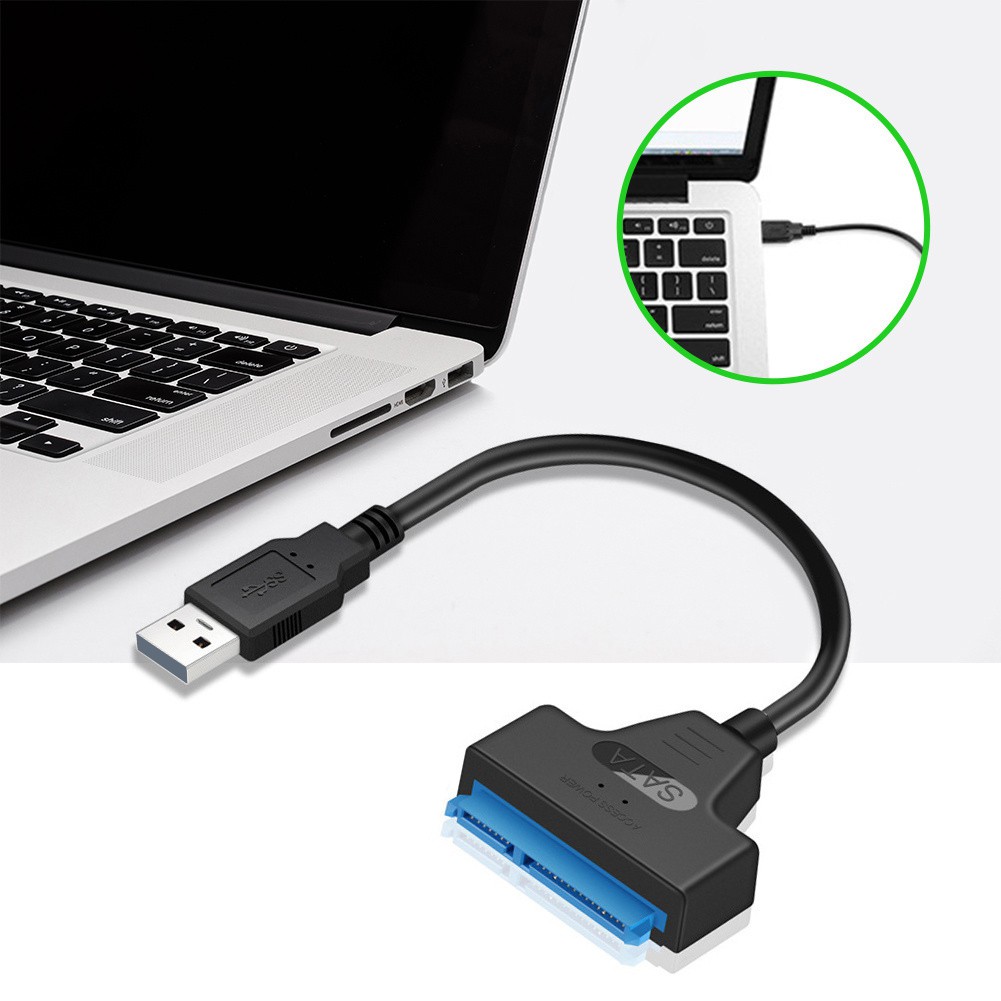 Cáp Chuyển Đổi Tốc Độ Nhanh Type-C / Usb 2.0 Sang Sata Dài 20cm Cho 2.5 Inch Hdd / Ssd