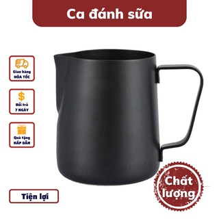 Ca đánh sữa lạnh Inox 304 cao cấp dung tích 350-600ml pha latte tạo hình nghệ thuật cà phê Espresso